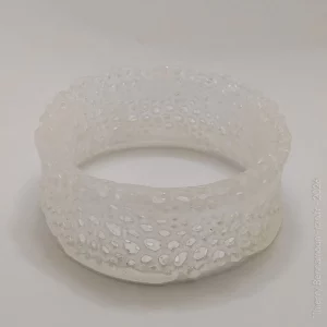 Bracelet Voronoi Résine Translucide – Taille 64 (Pièce unique)